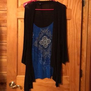 Cute T/Attached Cardigan